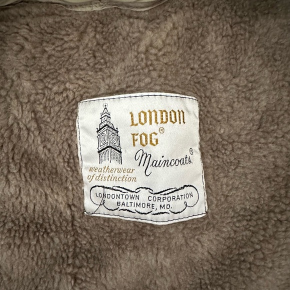 Vintage London Fog waterproof coat w/detachable fleece liner & hood. Size 6p - Picture 4 of 8